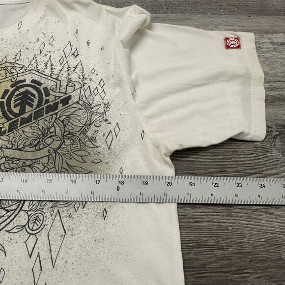 Y2k Element Future Nature Snakes Diamonds White Black Mens L Skate Skater Tshirt - Picture 8 of 10